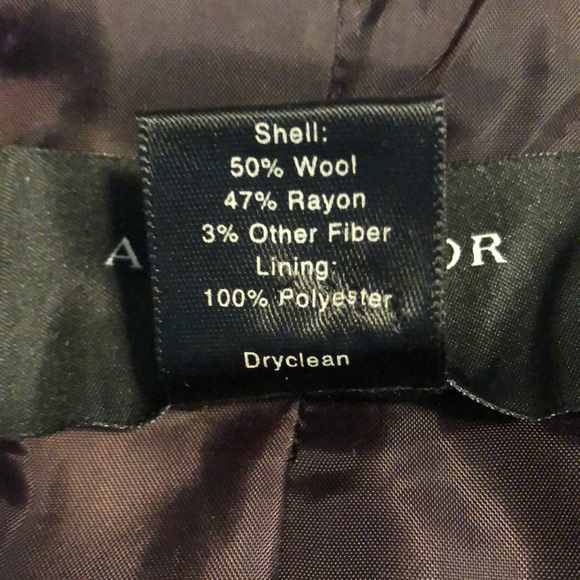 Ann Taylor deep purple pea coat! Size medium petite. - Picture 6 of 7